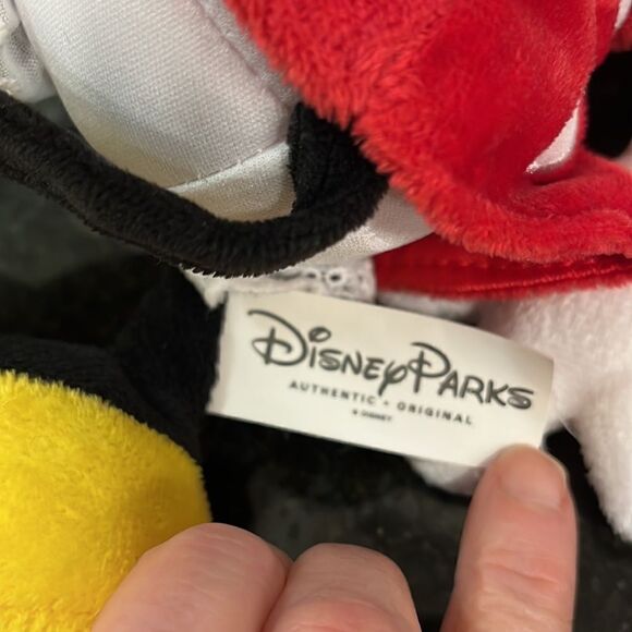 DISNEY PARKS MINNIE MOUSE Plush Toy Doll 13.5” RED POLKA DOTS DRESS BOW - Picture 5 of 6